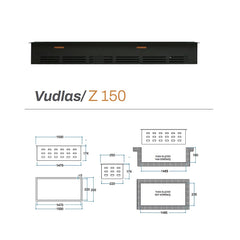 150 cm 3 Boyutlu Elektrikli Şömine (Odunsuz ,Isısız, Ses Efektli) 