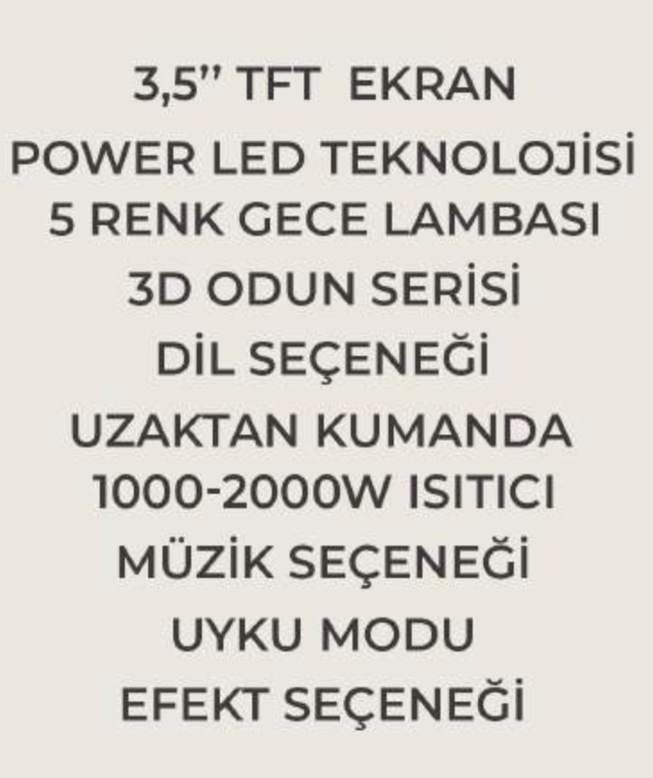 160 cm Elektrikli Şömine Kam Çerçevesi (Isılı, Ses Efektli, Çok Fonksiyonlu)