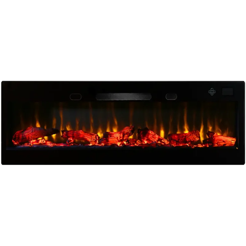 160 cm Elektrikli Şömine Kam Çerçevesi (Isılı, Ses Efektli, Çok Fonksiyonlu)