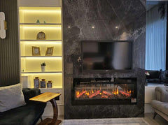 160 cm Elektrikli Şömine Kam Çerçevesi (Isılı, Ses Efektli, Çok Fonksiyonlu)