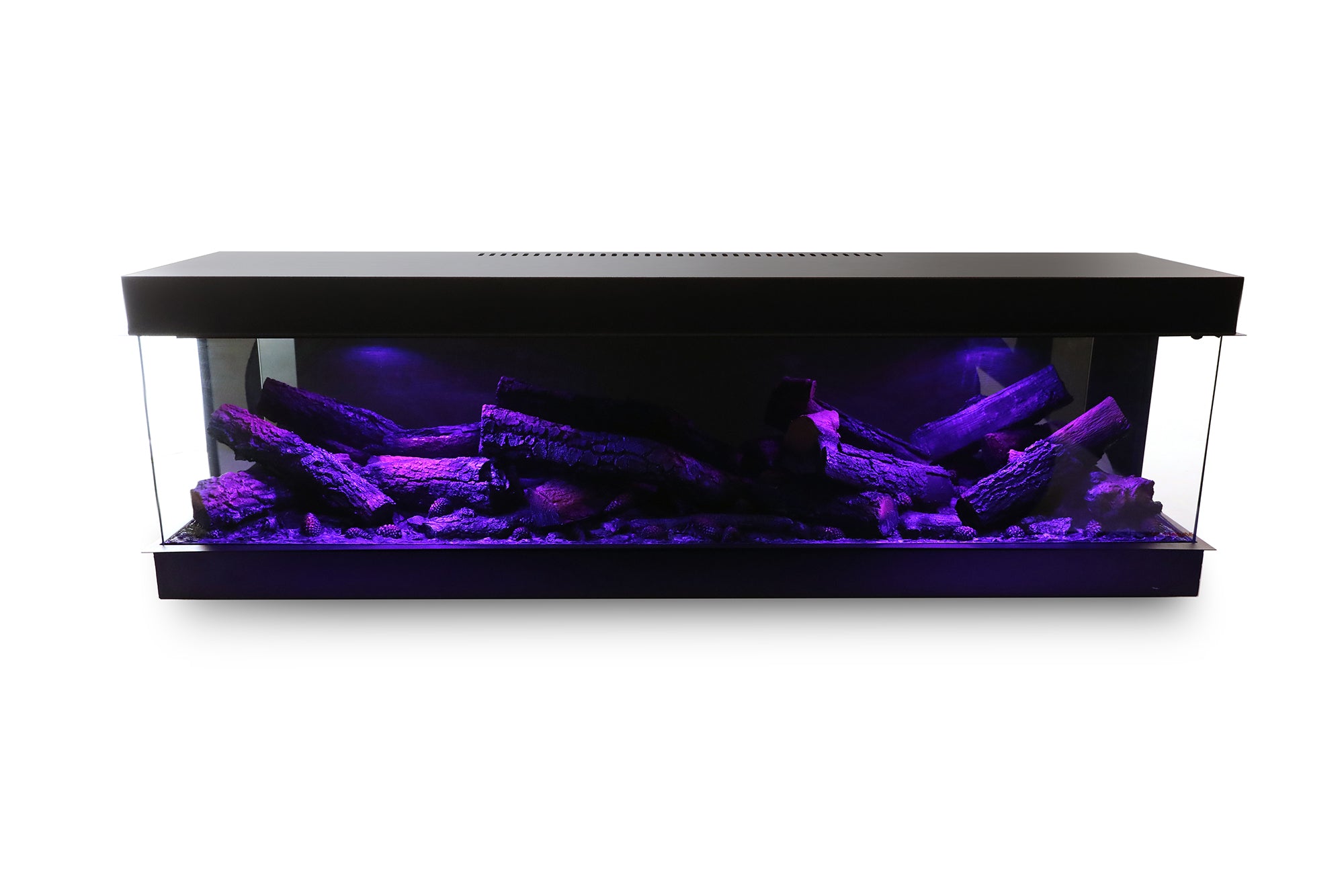 170 cm 3 Tarafı Çamlı Elektrikli Şömine