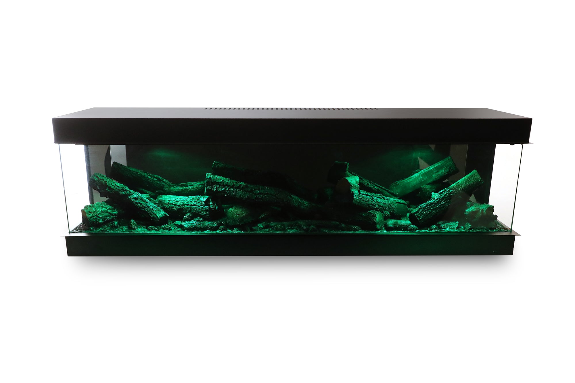 170 cm 3 Tarafı Çamlı Elektrikli Şömine