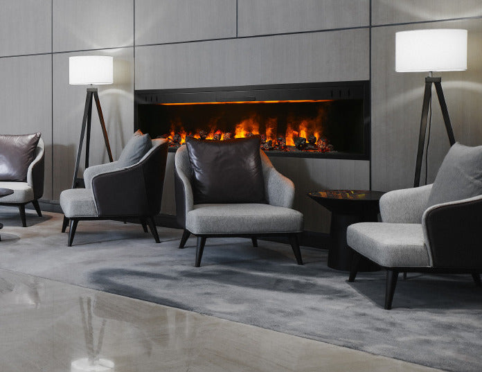 180 cm 3 Boyutlu Elektrikli Şömine (Isılı, Ses Efektli)