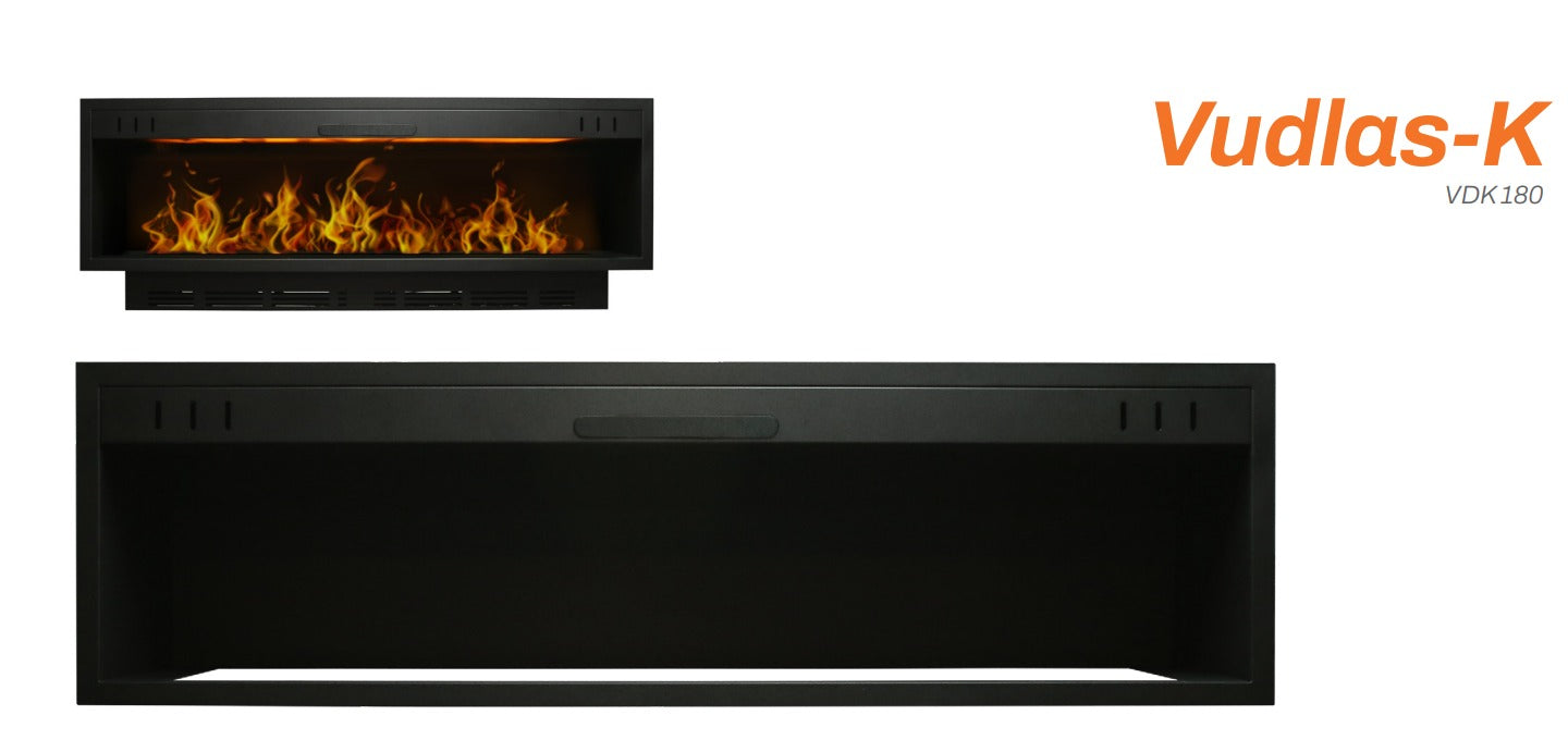 180 cm 3 Boyutlu Elektrikli Şömine (Odunsuz ,Isılı, Ses Efektli)