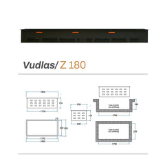 180 cm 3 Boyutlu Elektrikli Şömine (Odunsuz ,Isısız, Ses Efektli) 
