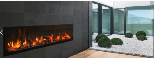 180 cm Elektrikli Şömine Kam Çerçevesi (Isısız)