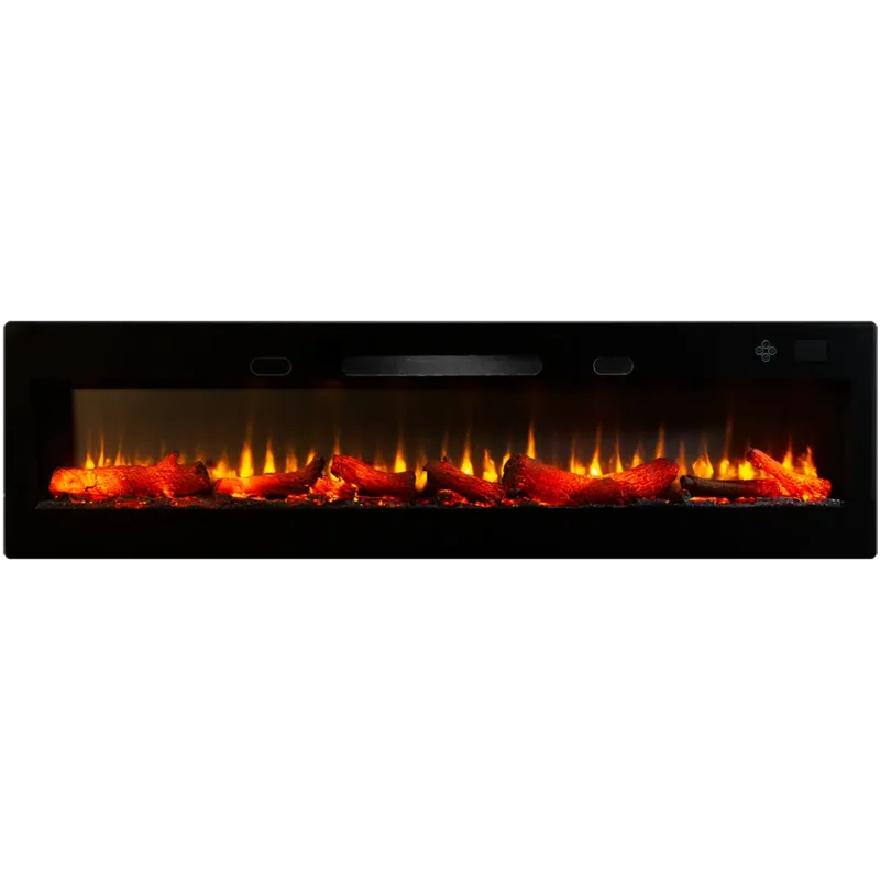 200 cm Elektrikli Şömine Kam Çerçevesi (Isılı, Ses Efektli, Çok Fonksiyonlu)