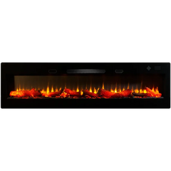 200 cm Elektrikli Şömine Kam Çerçevesi (Isılı, Ses Efektli, Çok Fonksiyonlu)