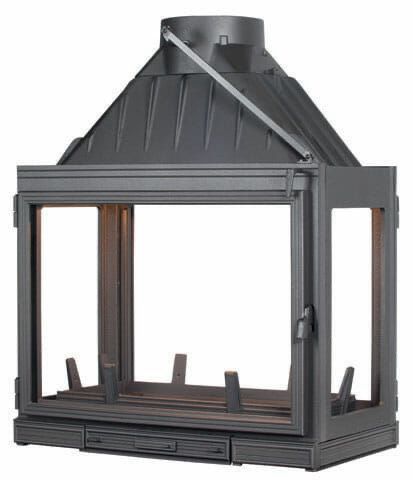 4 Açık 80 lik Döküm Şömine Hazne