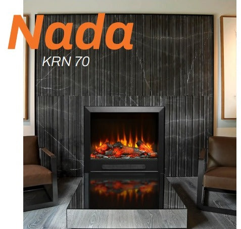 70 cm Elektrikli Şömine Metal Çerçeve (Isılı, Ses Efektli, Çok Fonksiyonlu)