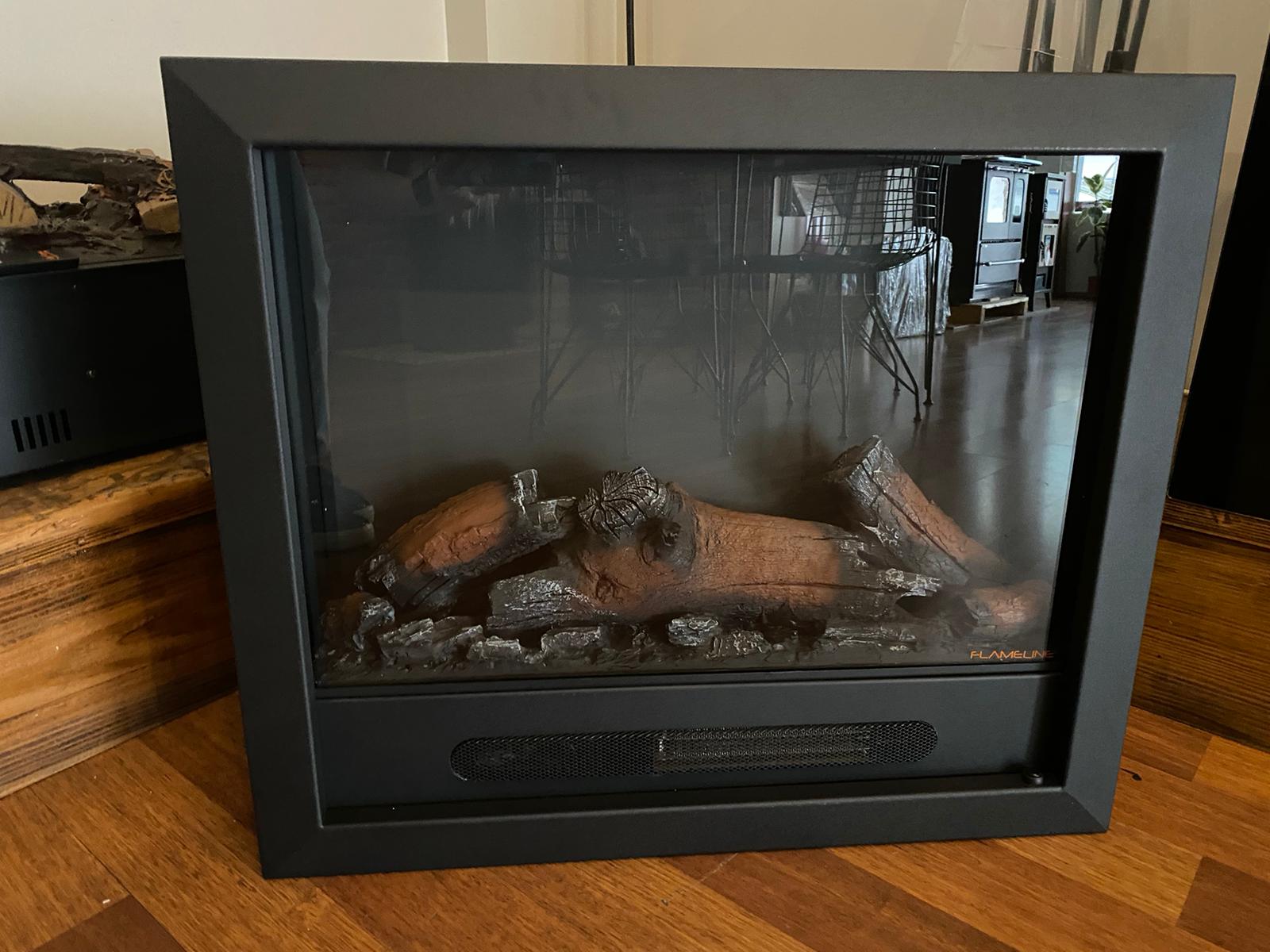 70 cm Elektrikli Şömine Metal Çerçeve (Isılı, Ses Efektli, Çok Fonksiyonlu)