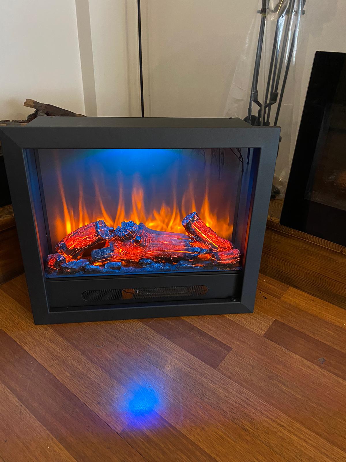 70 cm Elektrikli Şömine Metal Çerçeve (Isılı, Ses Efektli, Çok Fonksiyonlu)