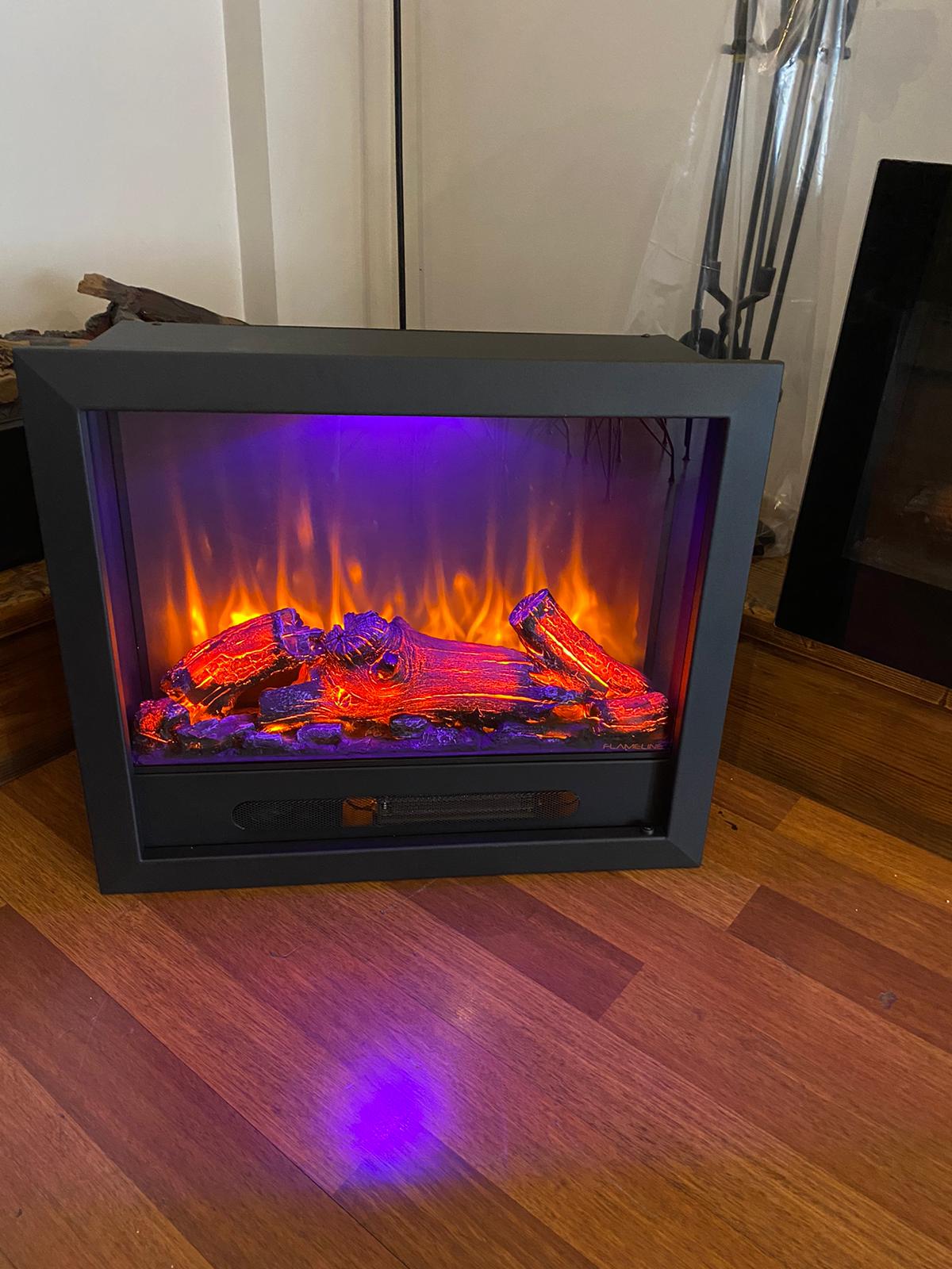 70 cm Elektrikli Şömine Metal Çerçeve (Isılı, Ses Efektli, Çok Fonksiyonlu)