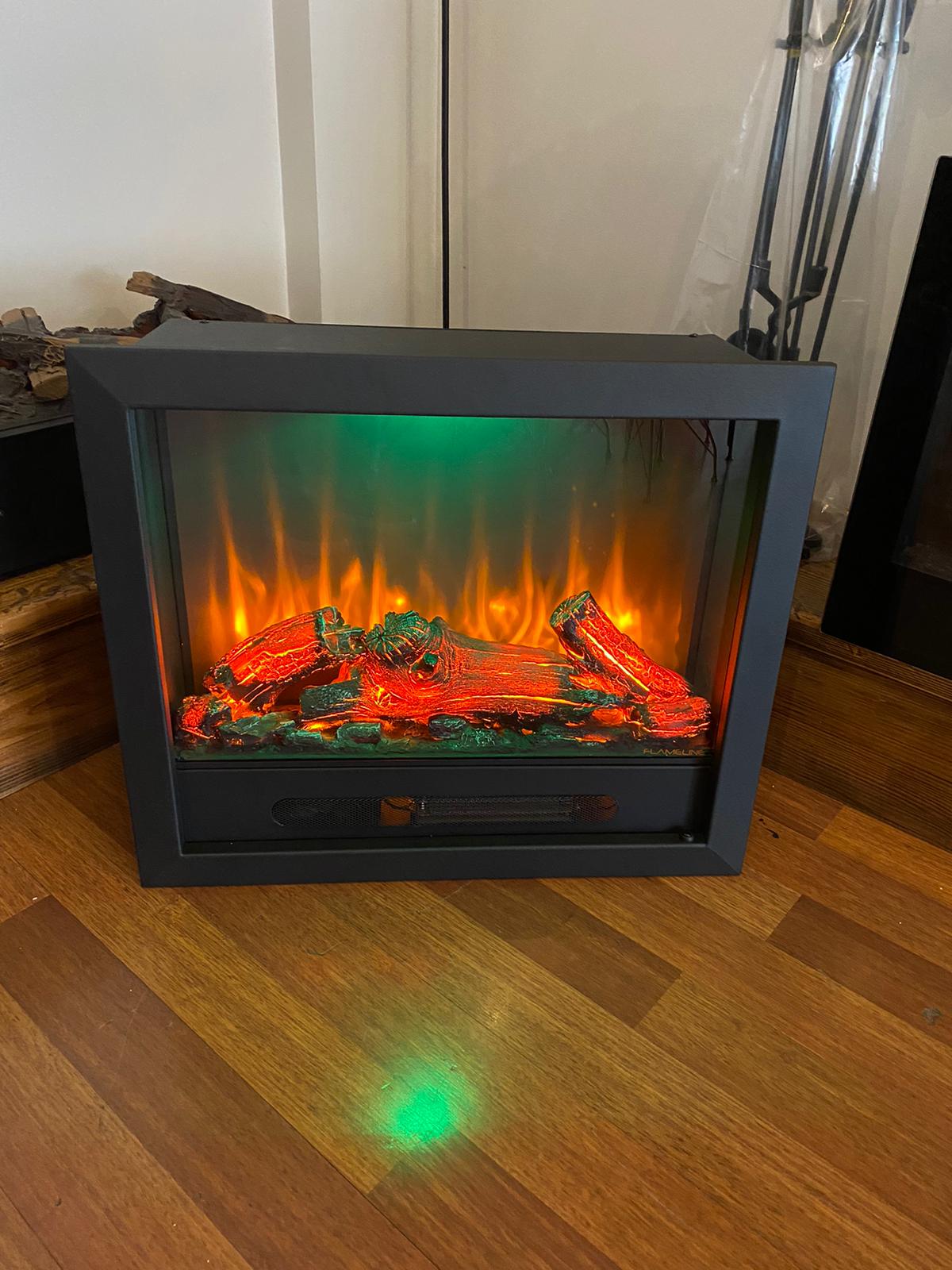 70 cm Elektrikli Şömine Metal Çerçeve (Isılı, Ses Efektli, Çok Fonksiyonlu)