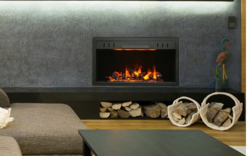 80 cm 3 Boyutlu Elektrikli Şömine (Isılı, Ses Efektli)