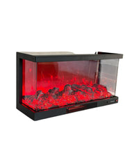 90 cm 3 Tarafı Açık Elektrikli Şömine