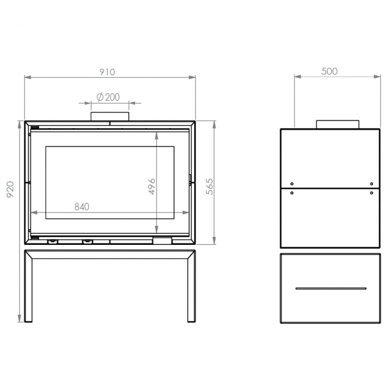 A.Caminetti Panorama 90 cm