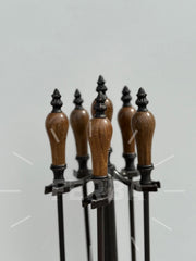 Ahşap Başlı Şömine Maşa Takımı