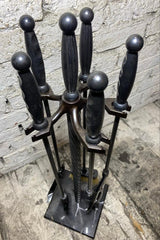 Alexander Black Mermer Tabanlı Şömine Maşa Takımı