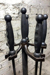 Alexander Black Mermer Tabanlı Şömine Maşa Takımı