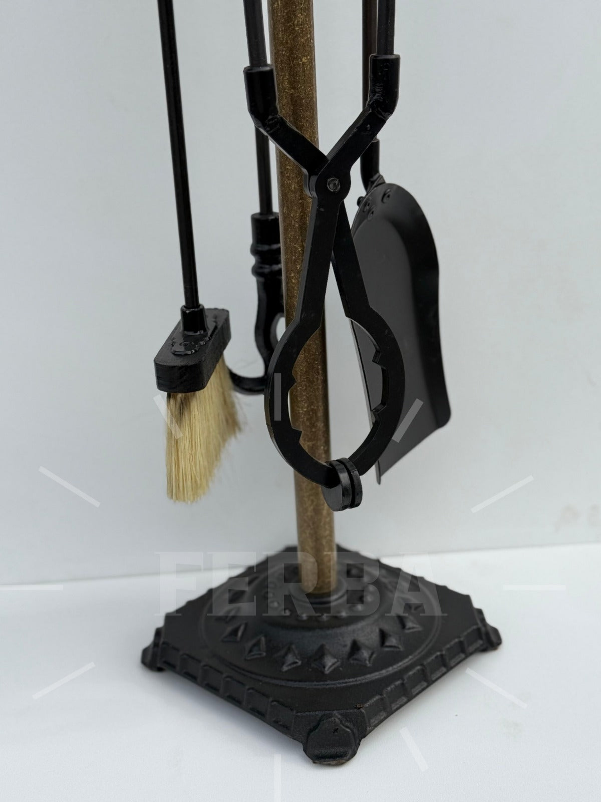 Antik Bronz Osmanlı Şömine Maşa Takımı