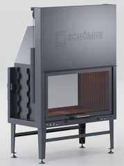 Asansörlü Tünel Çelik Şömine Haznesi 100 cm