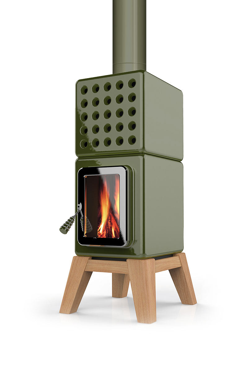 Cubi Stack Wood Seramik Odun Sobası