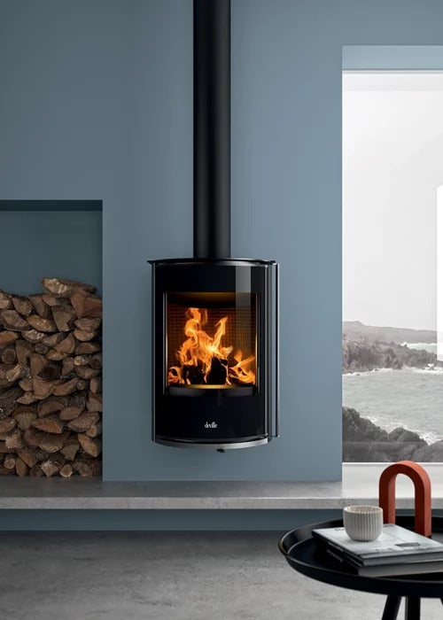 DEVILLE Eguzki Duvar Tipi Çelik Odun Sobası