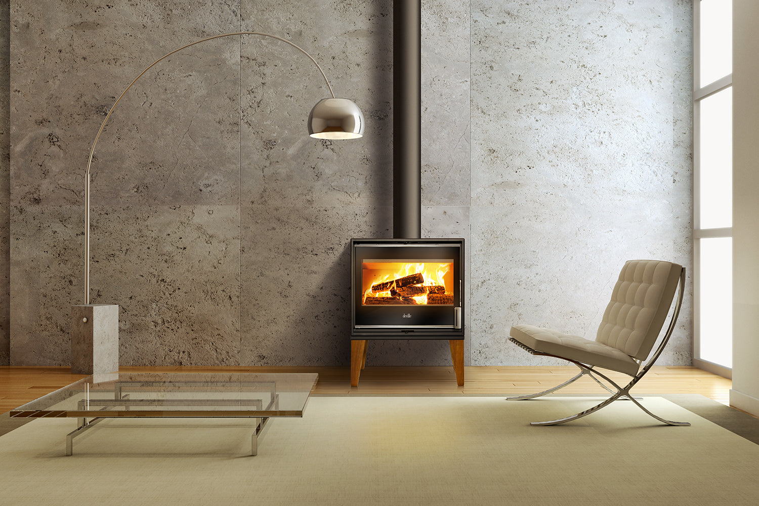 DEVILLE Pareloup Çelik Odun Sobası