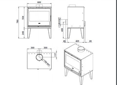 DEVILLE Pareloup Çelik Odun Sobası