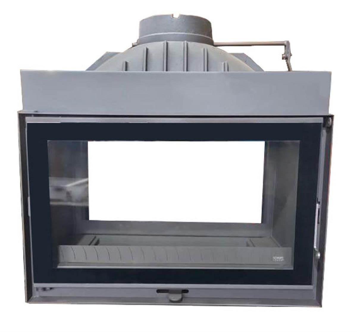 Diamond Siyah Klapeli Döküm Tünel Şömine Haznesi 75 cm