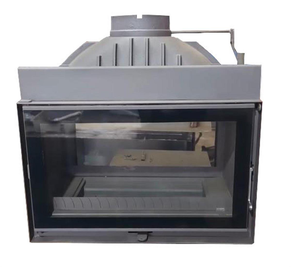 Diamond Siyah Klapeli Döküm Tünel Şömine Haznesi 75 cm