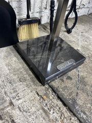 Emotion Gri Mermer Tabanlı Inox Şömine Maşa Takımı