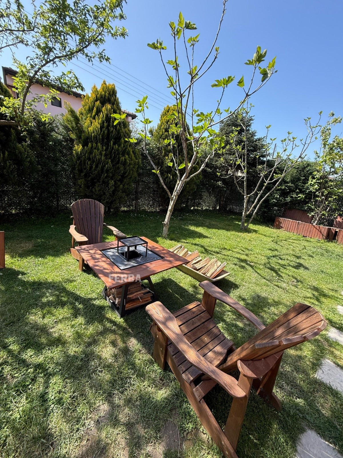 FERBA Balera Bahçe Şöminesi Ateş Çukuru