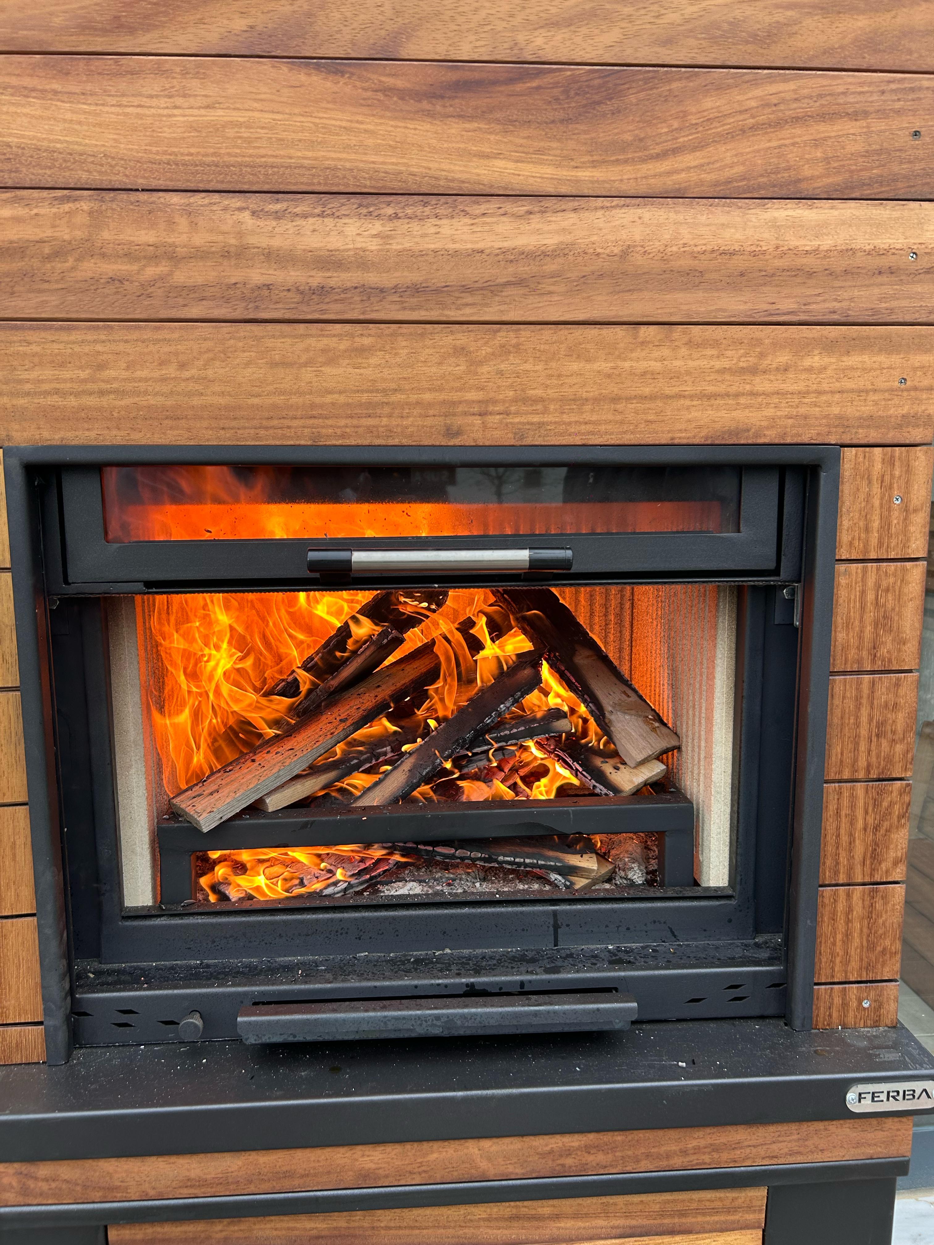 FERBA İhlal İroko Bahçe Barbekü Mangal (Tezgahlı)