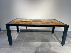 FERBA Design İroko Bahçe Mangal Masa