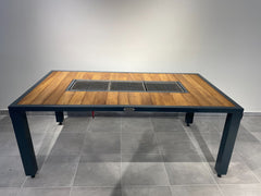 FERBA Design İroko Bahçe Mangal Masa