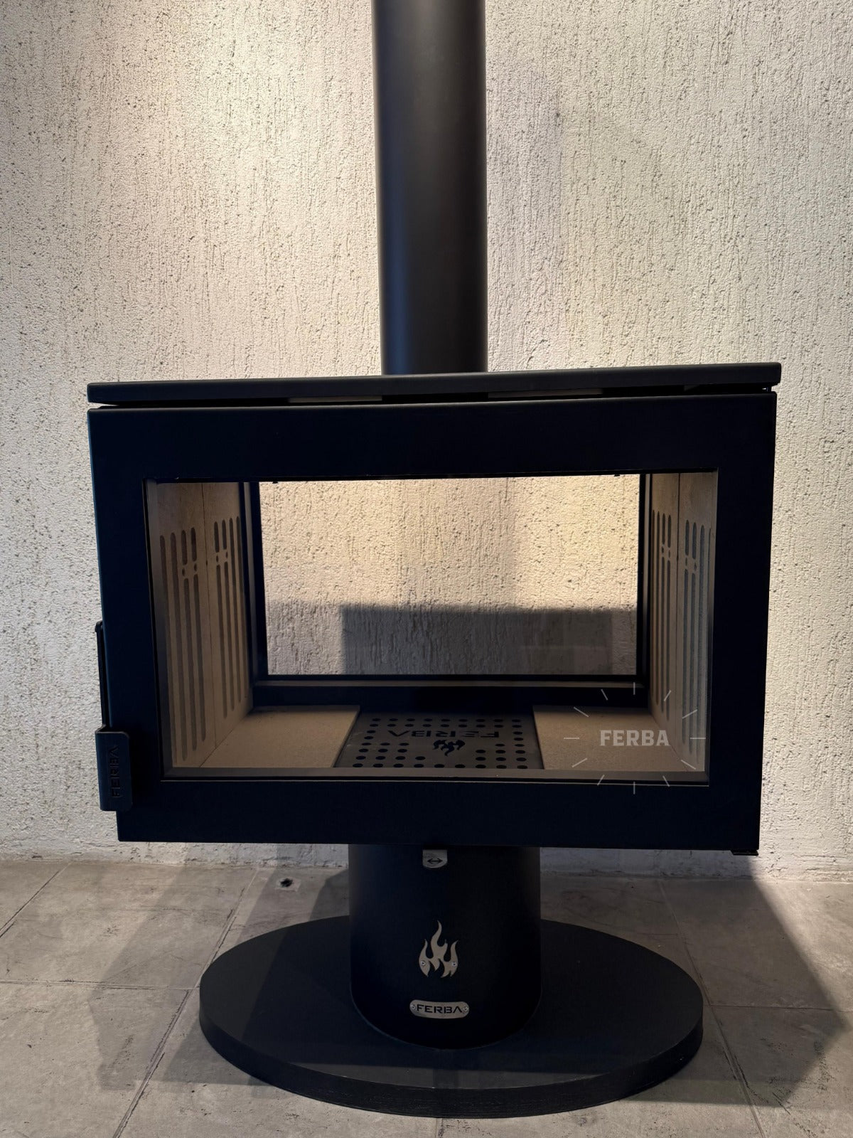 FERBA Double Face Design Şömine Soba