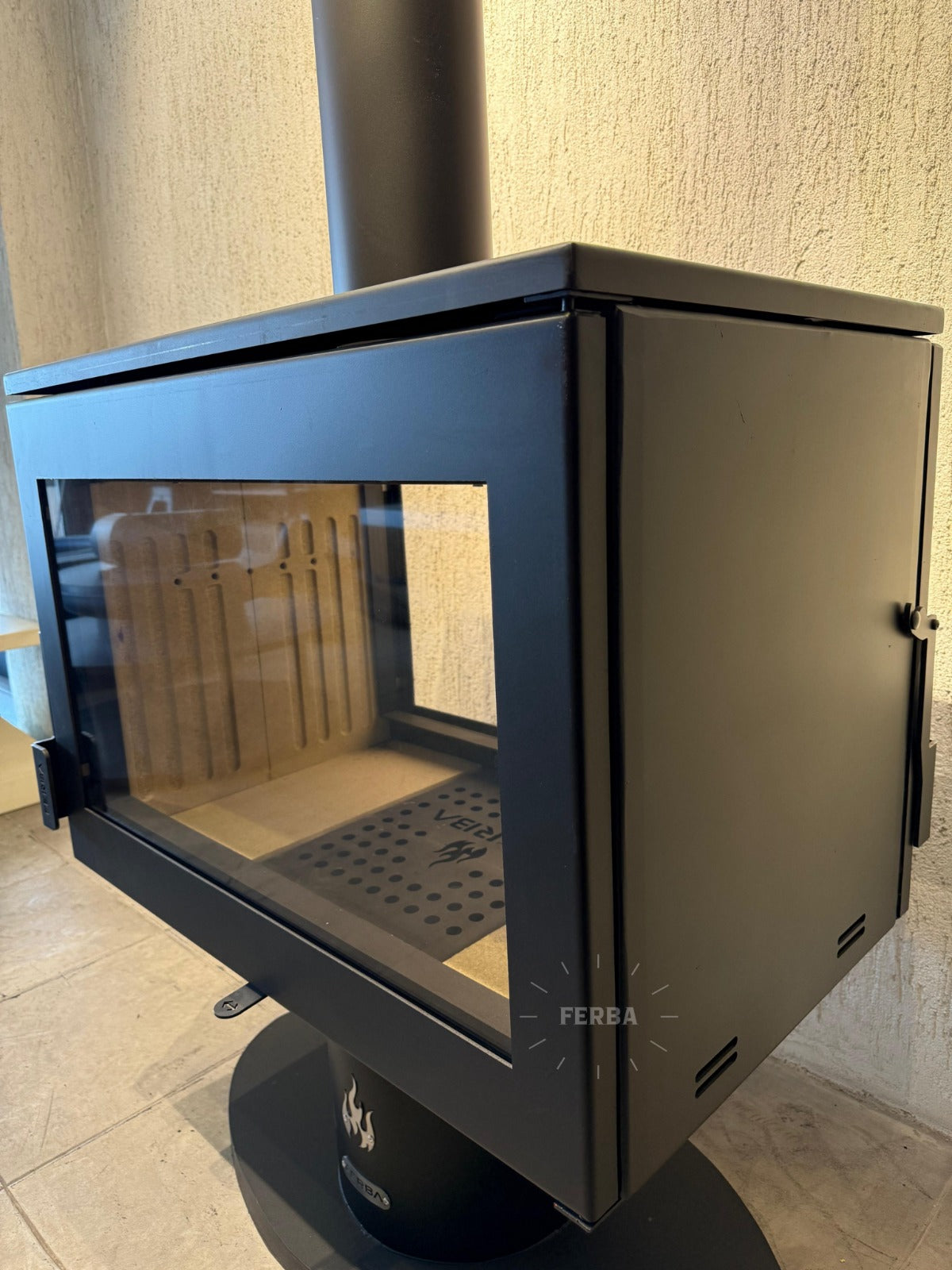 FERBA Double Face Design Şömine Soba