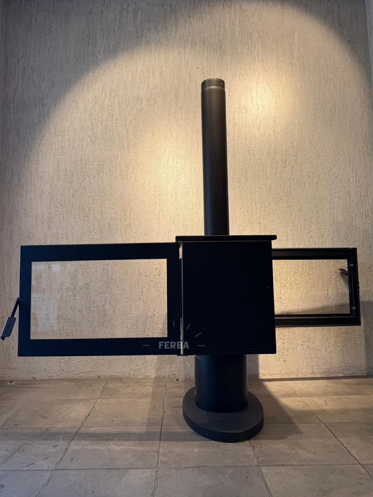 FERBA Double Face Design Şömine Soba