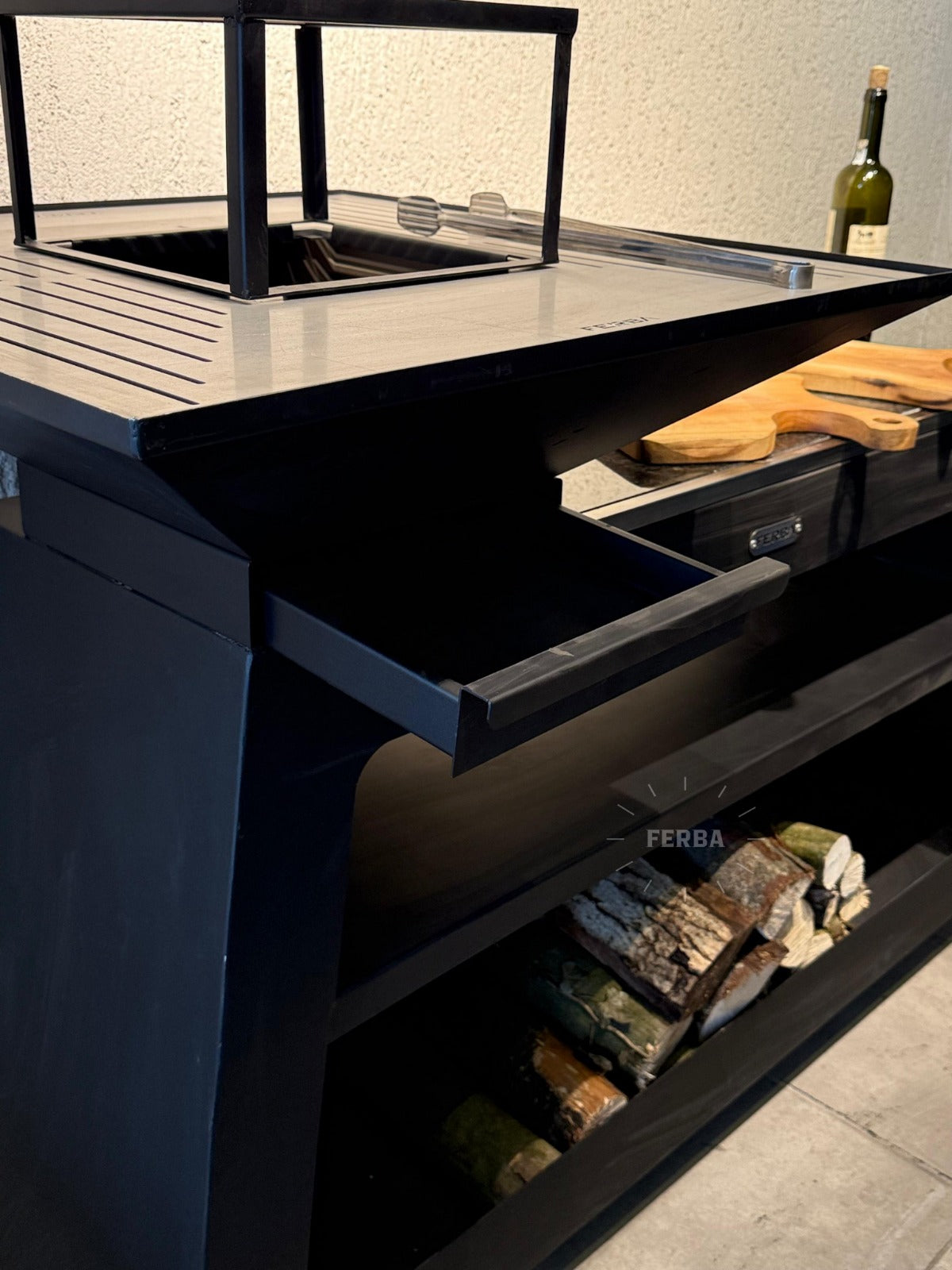 FERBA Loky Granit Tezgahlı Bahçe Barbekü