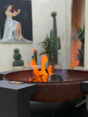 FERBA Moody Ateş Çukuru Corten Çanaklı Bahçe Şöminesi