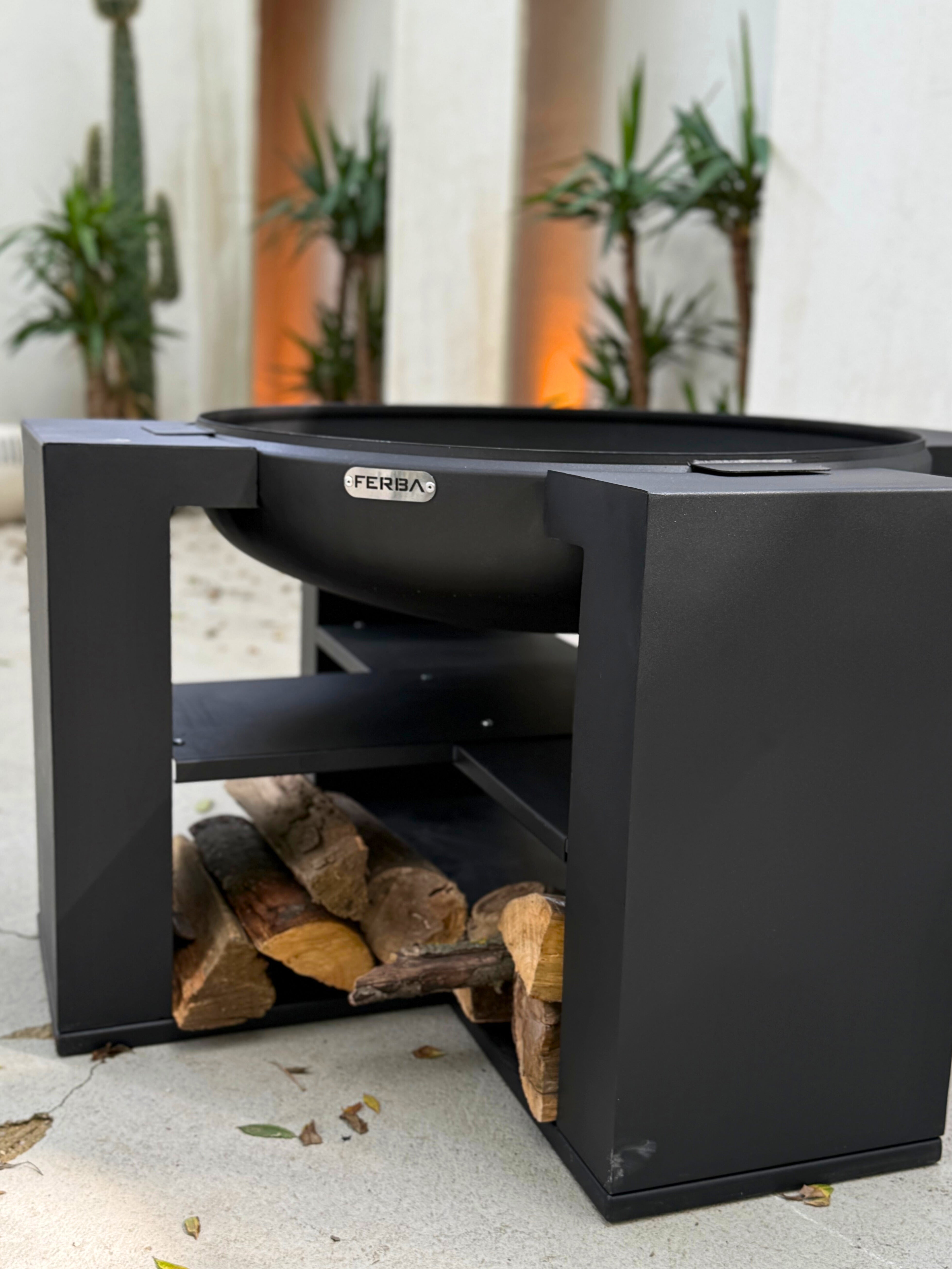 FERBA Moody Ateş Çukuru Siyah Çanaklı Bahçe Şöminesi