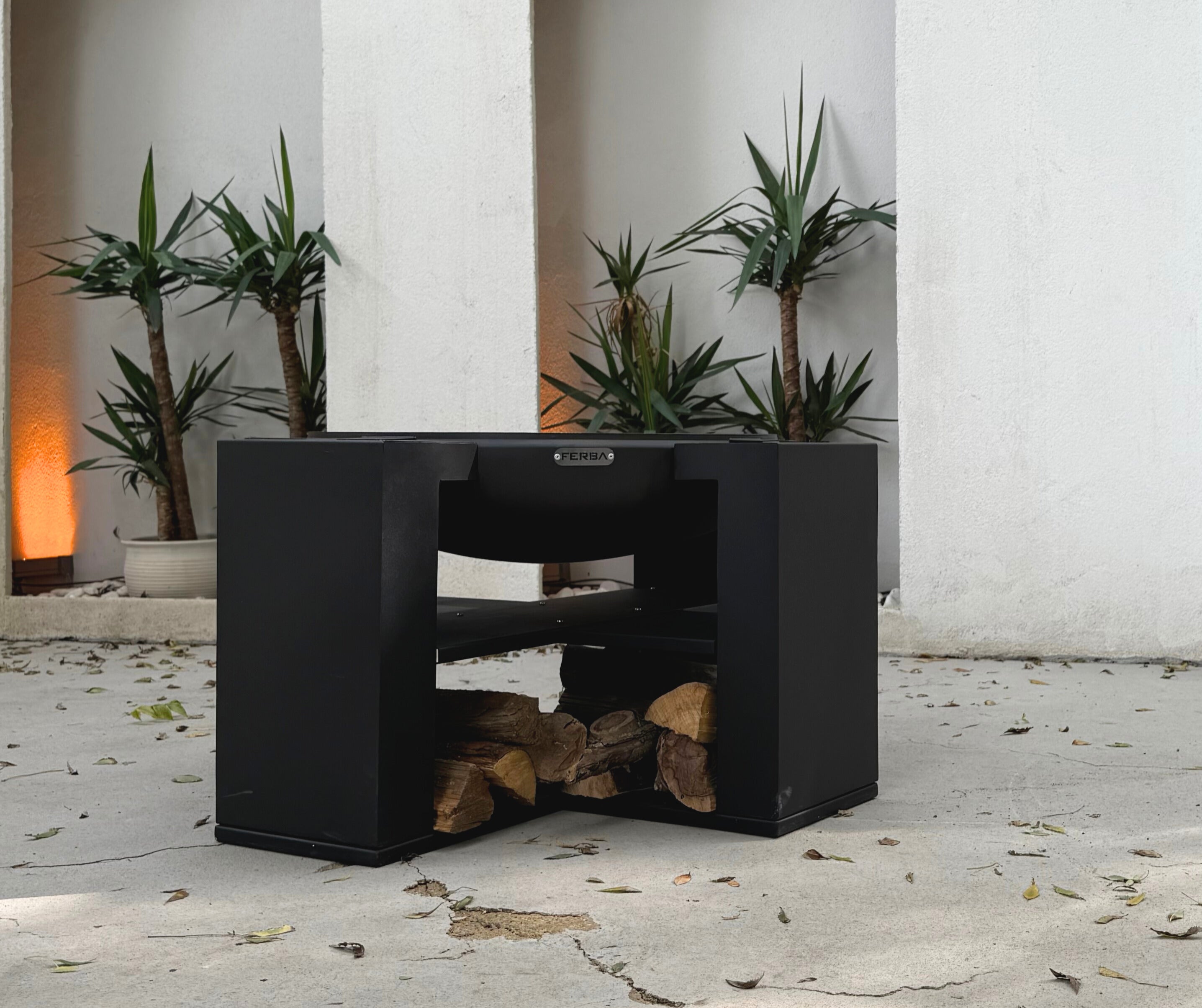 FERBA Moody Ateş Çukuru Siyah Çanaklı Bahçe Şöminesi