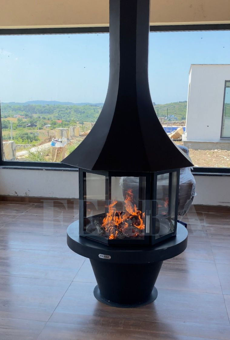 FERBA Octagon Metal Orta Şömine