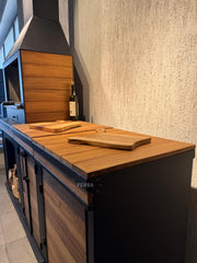 FERBA Sova İroko Bahçe Barbekü Mangal (Tezgahlı)