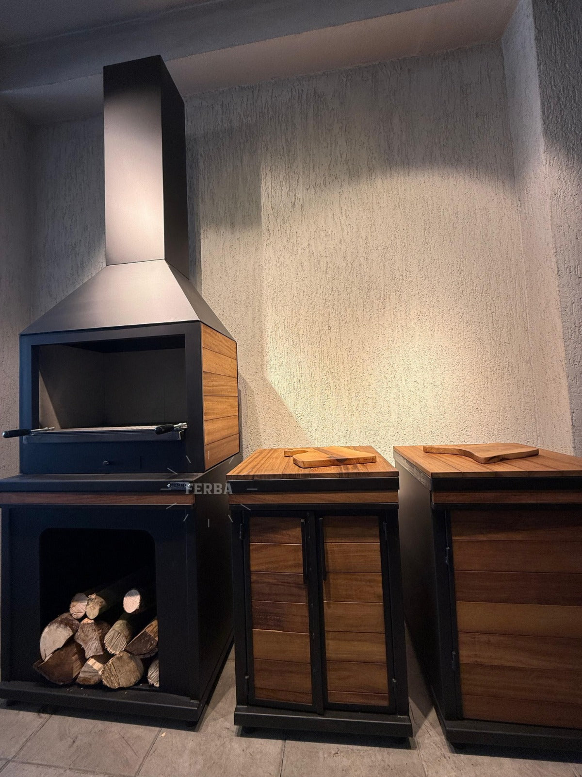 FERBA Sova İroko Bahçe Barbekü Mangal (Tezgahlı)