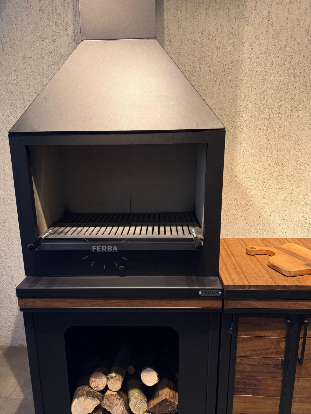 FERBA Sova İroko Bahçe Barbekü Mangal (Tezgahlı)