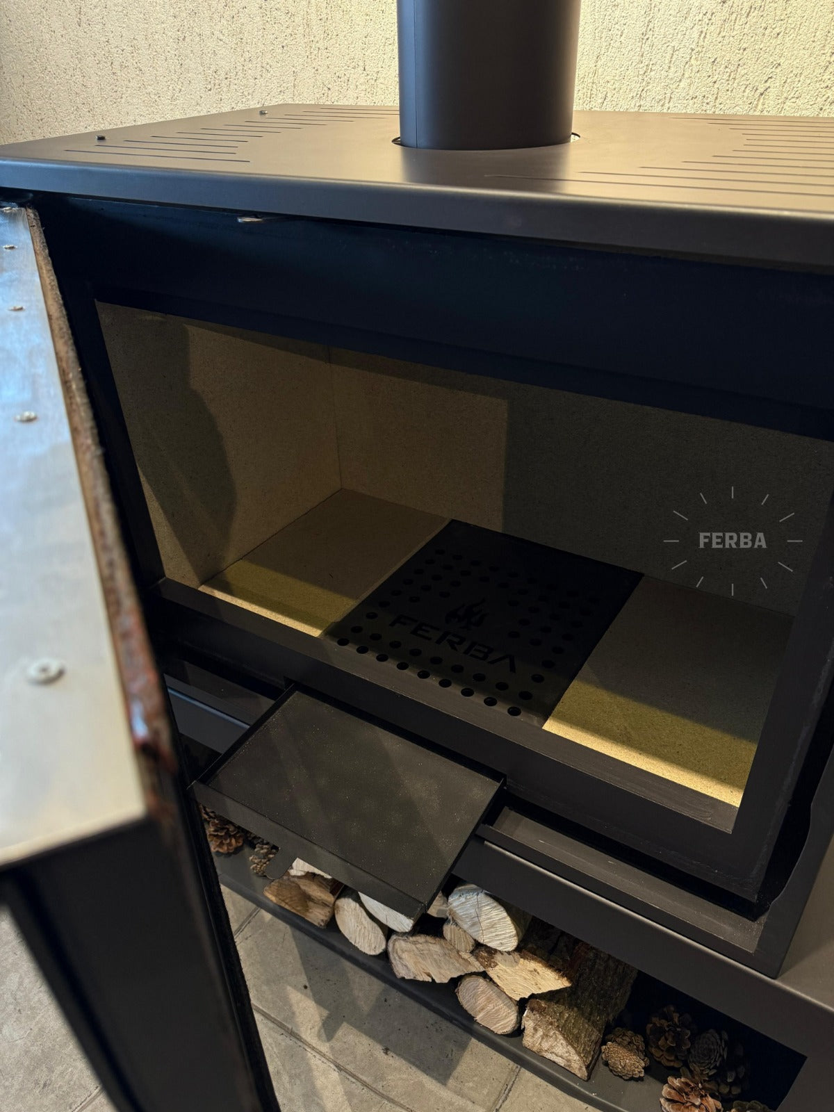 FERBA Vonka Üniteli Metal Şömine Soba