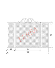 Ferforje Şömine Siperliği (S1)